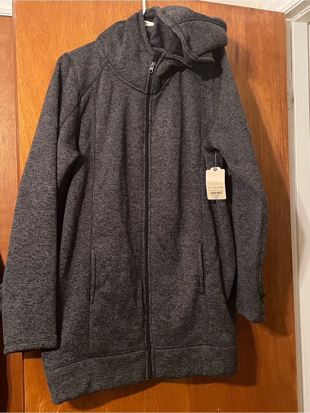 Women’s Heather Charcoal Zip Hoodie Jacket